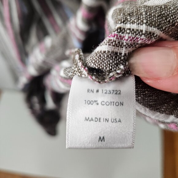 Xirena Dylan Freedom Stripe Maxi Dress Sz M Loose Fit - Picture 6 of 8